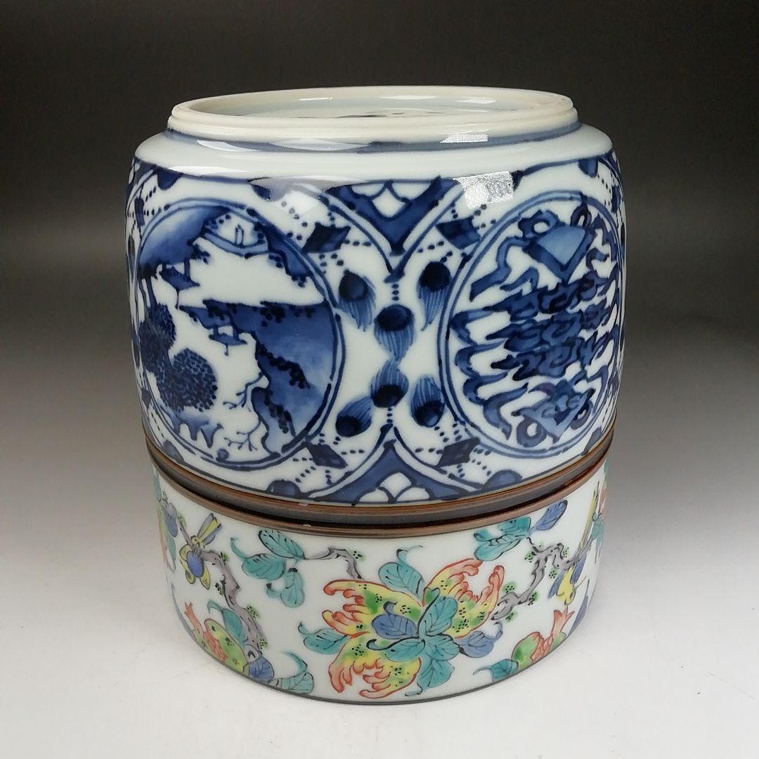 Ｗ１５５　水指　『彩瓷　水指』『平安　玉堂 造』　共箱　茶道具