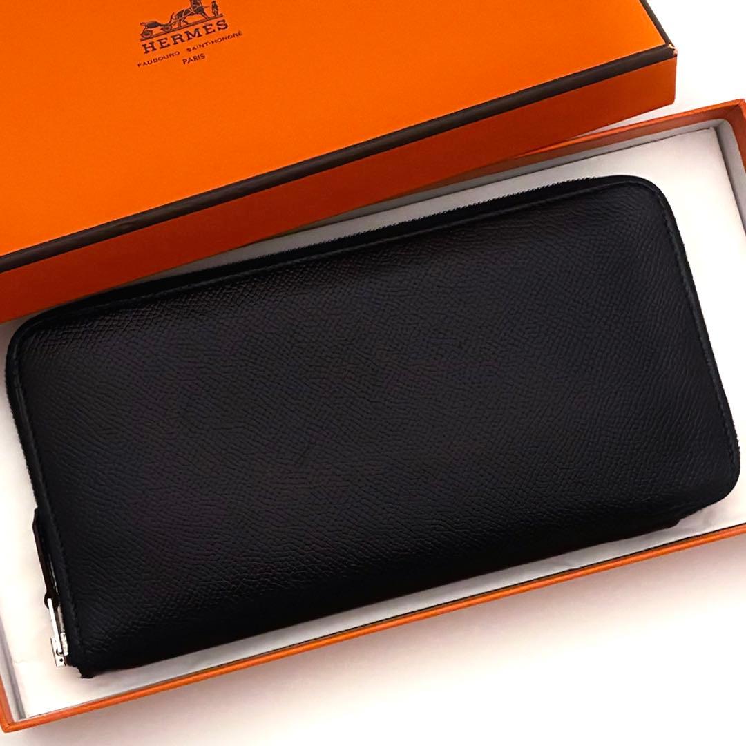 大特価✨赤字の為値下げ不可❣️HERMES長財布★アザップロング★シルク★ブラック