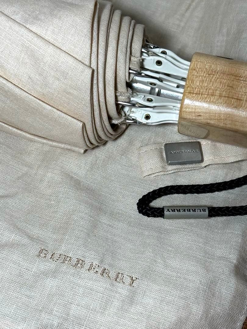 BURBERRY バーバリー 傘/日傘/折り畳み ノバチェック フリル 晴雨兼用