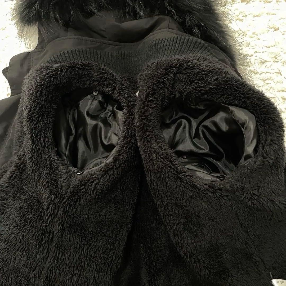 00s SLY N3B ラクーンファー　ボアライナー　モッズコート　y2k