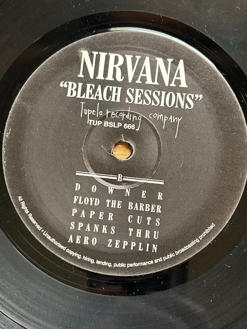 NIRVANA BLEACH SESSIONS レコード