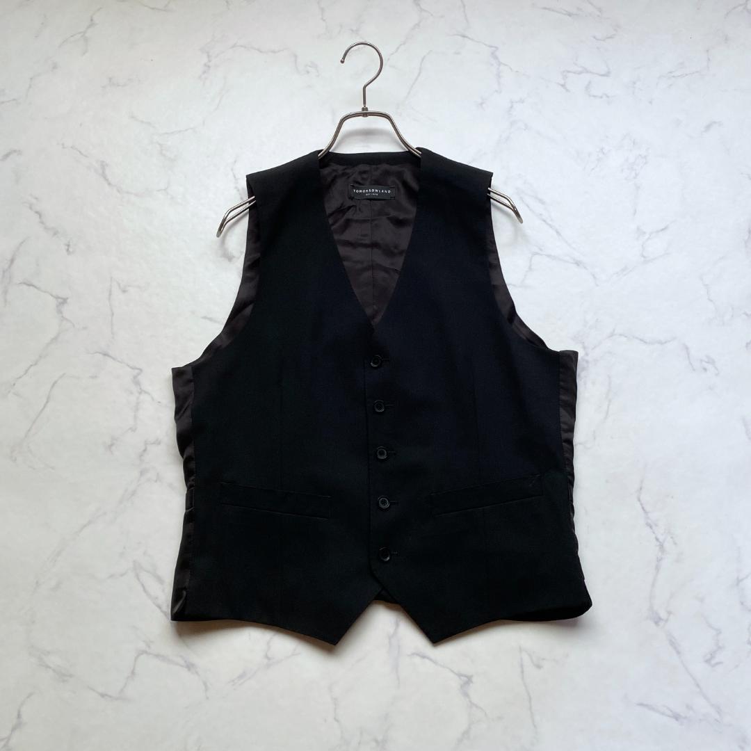 トゥモローランド NIKKE スリーピース スーツ セットアップ 黒 48