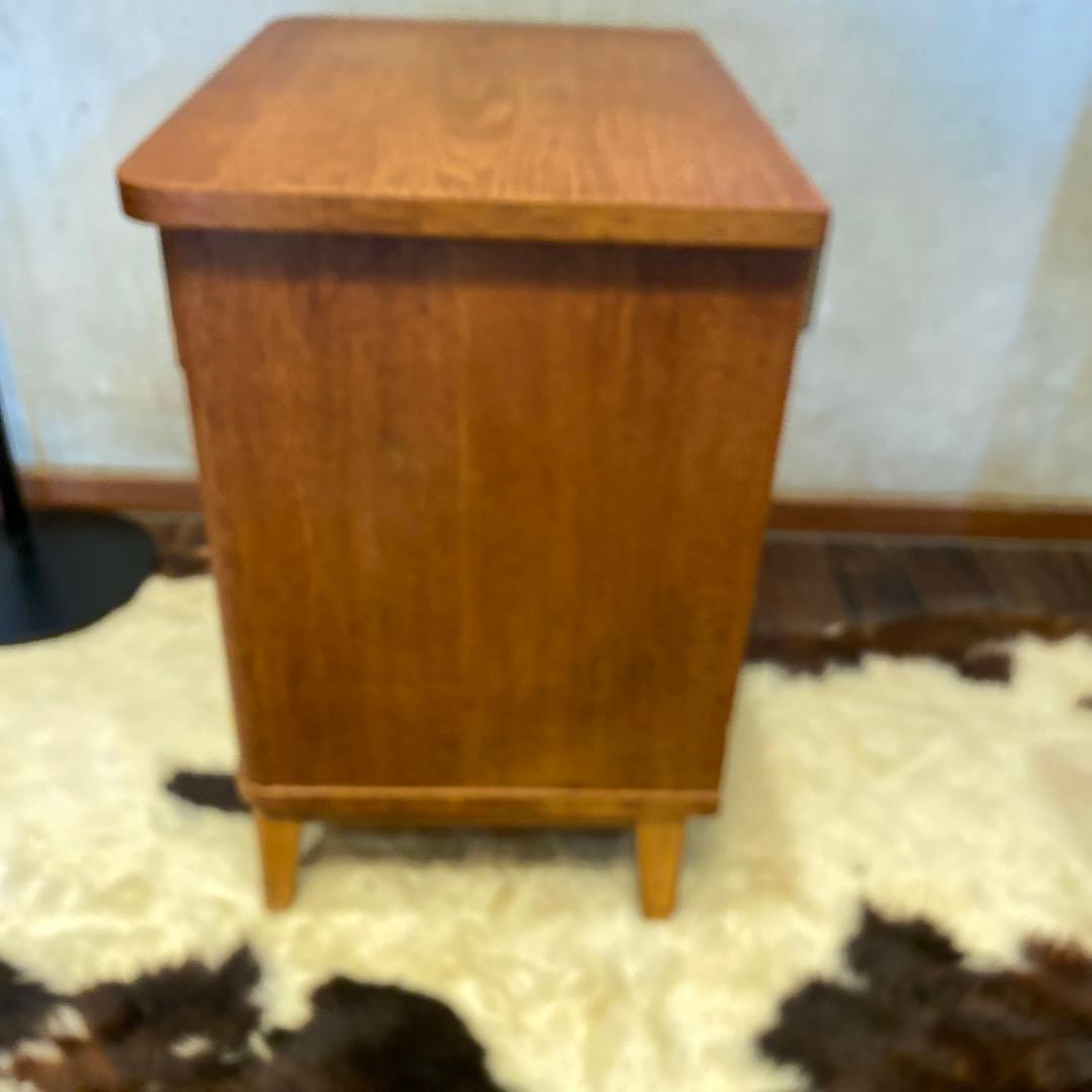 ビンテージ　オークベッドサイドチェスト　ミッドセンチュリー　モダン