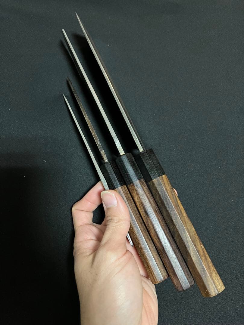 松水武田AS 菜切ー文化ー出刃セット・4本包丁