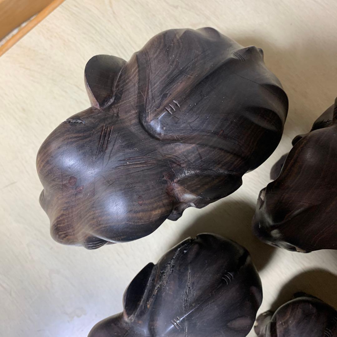 木製　象の置き物　昭和レトロ　ヴィンテージ　インテリア