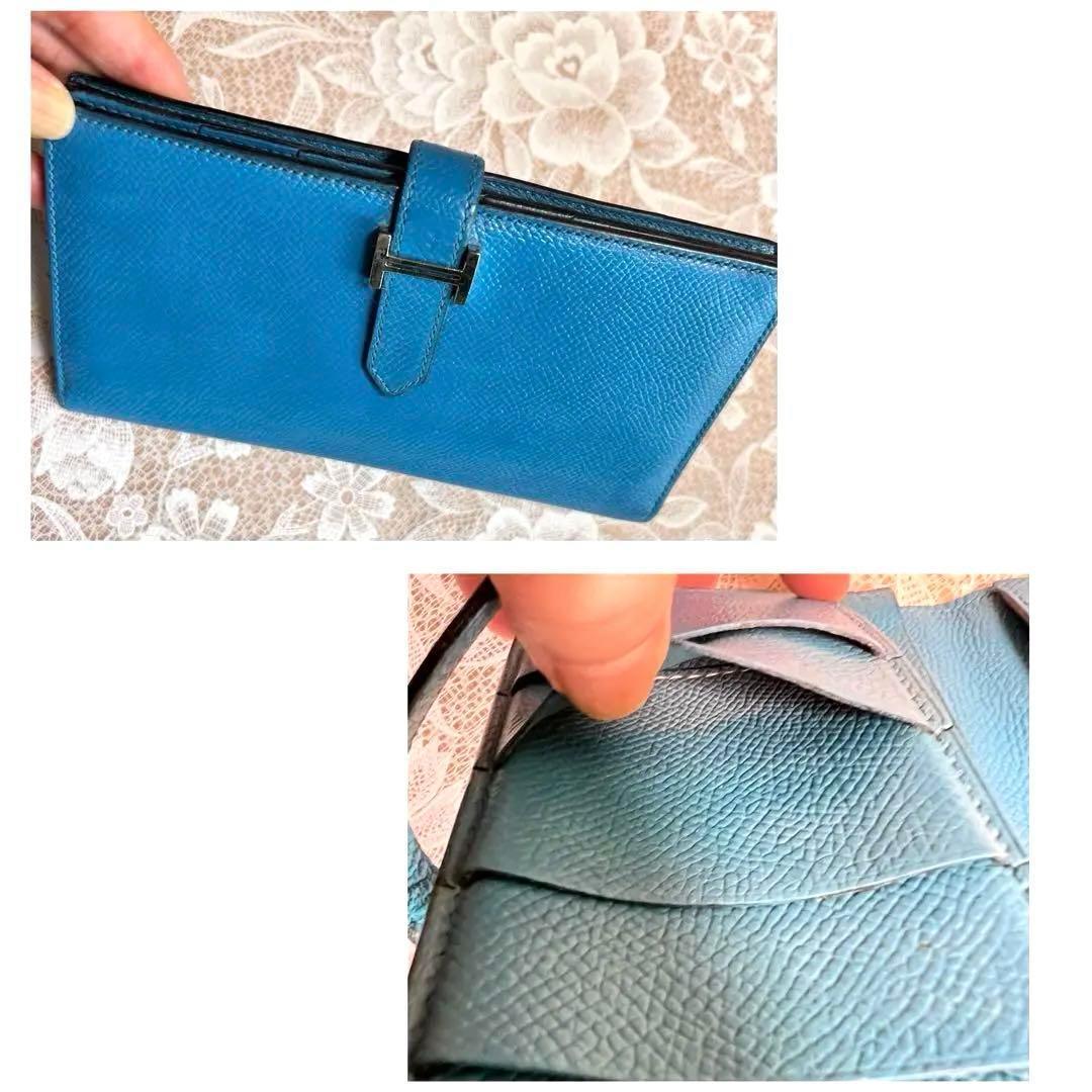 良美品★HERMES エルメス べアン スフレ 長財布★正規品