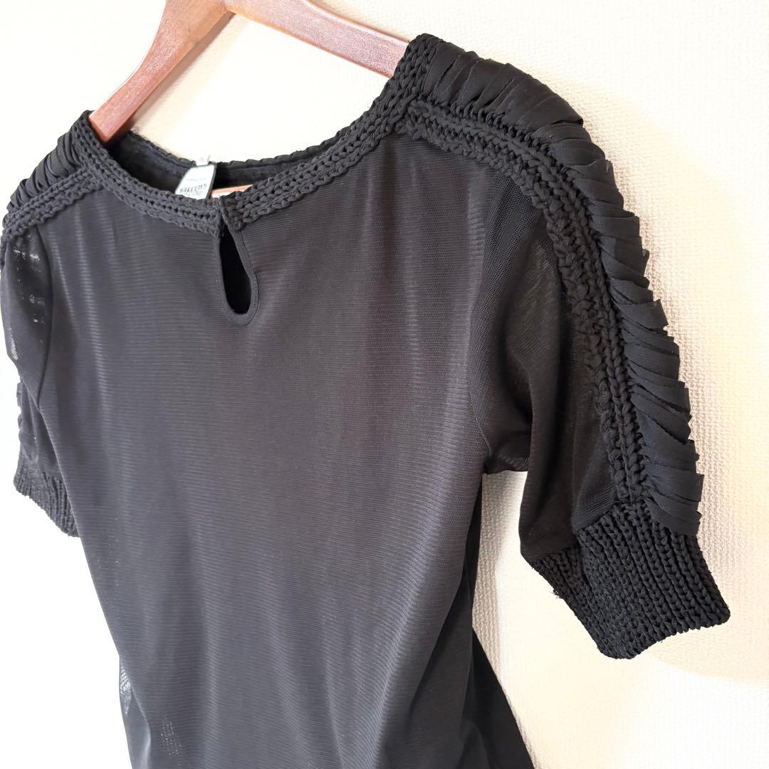 ジャンポール・ゴルチエ パワーネット トップス 黒 40 セットプルミエ別注