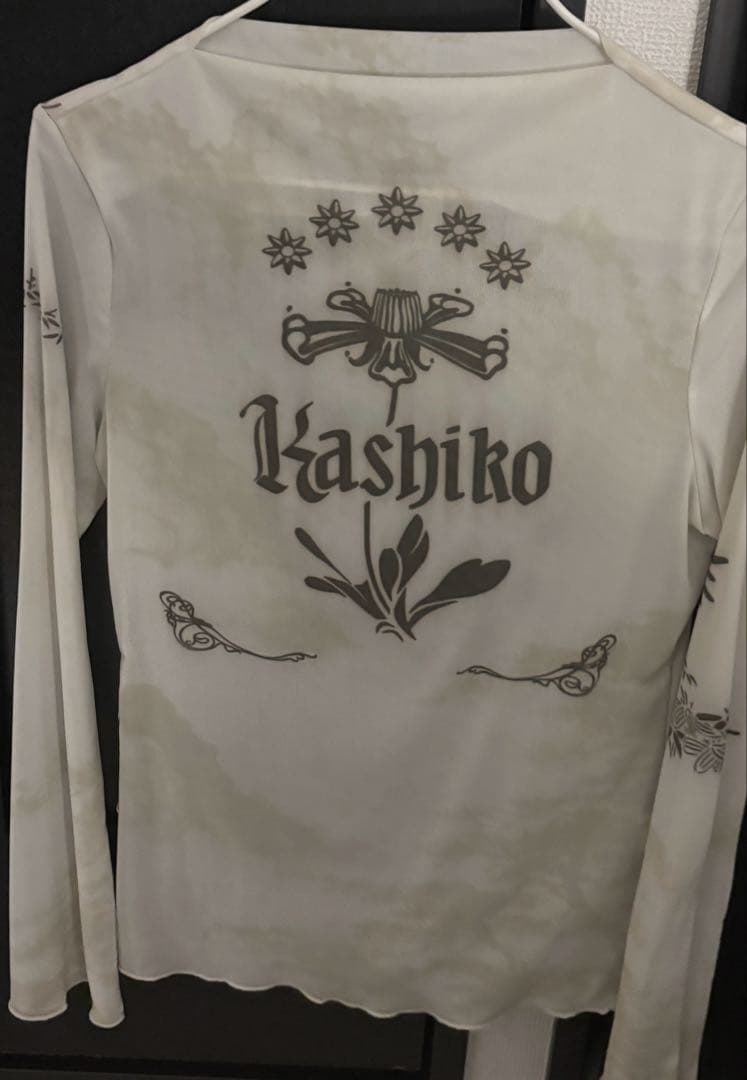 kashiko メッシュトップ インクペインティング