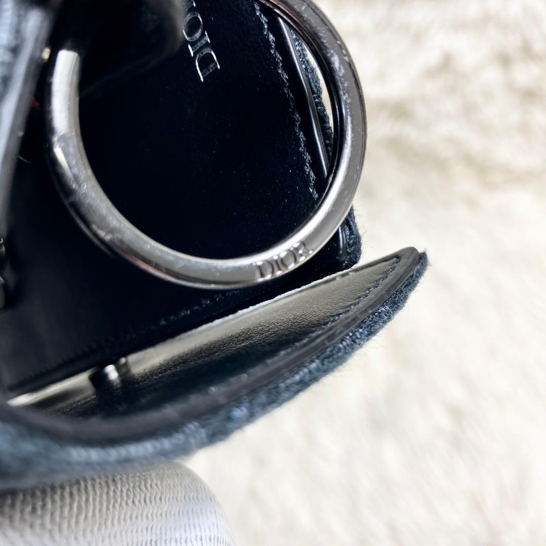 【極美品】 クリスチャンディオール キーケース オブリーク