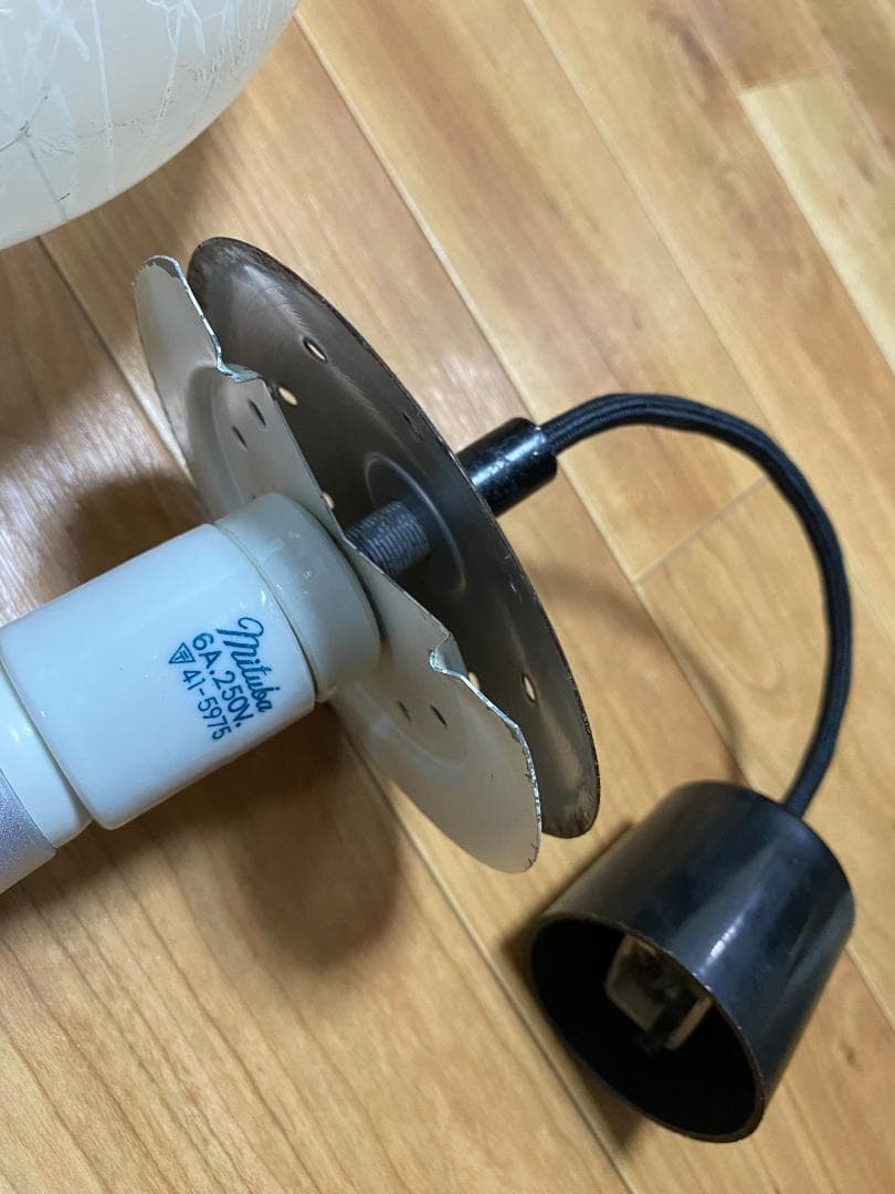 ヴィンテージ　ランプシェード　手吹ガラス