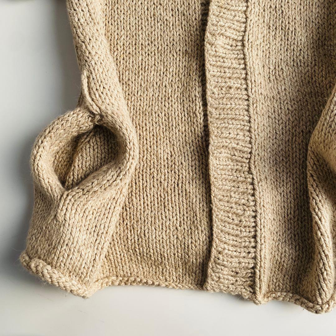 高級素材Y's ワイズ ニットカーディガン アンゴラ 絹 キャメル ヨージ