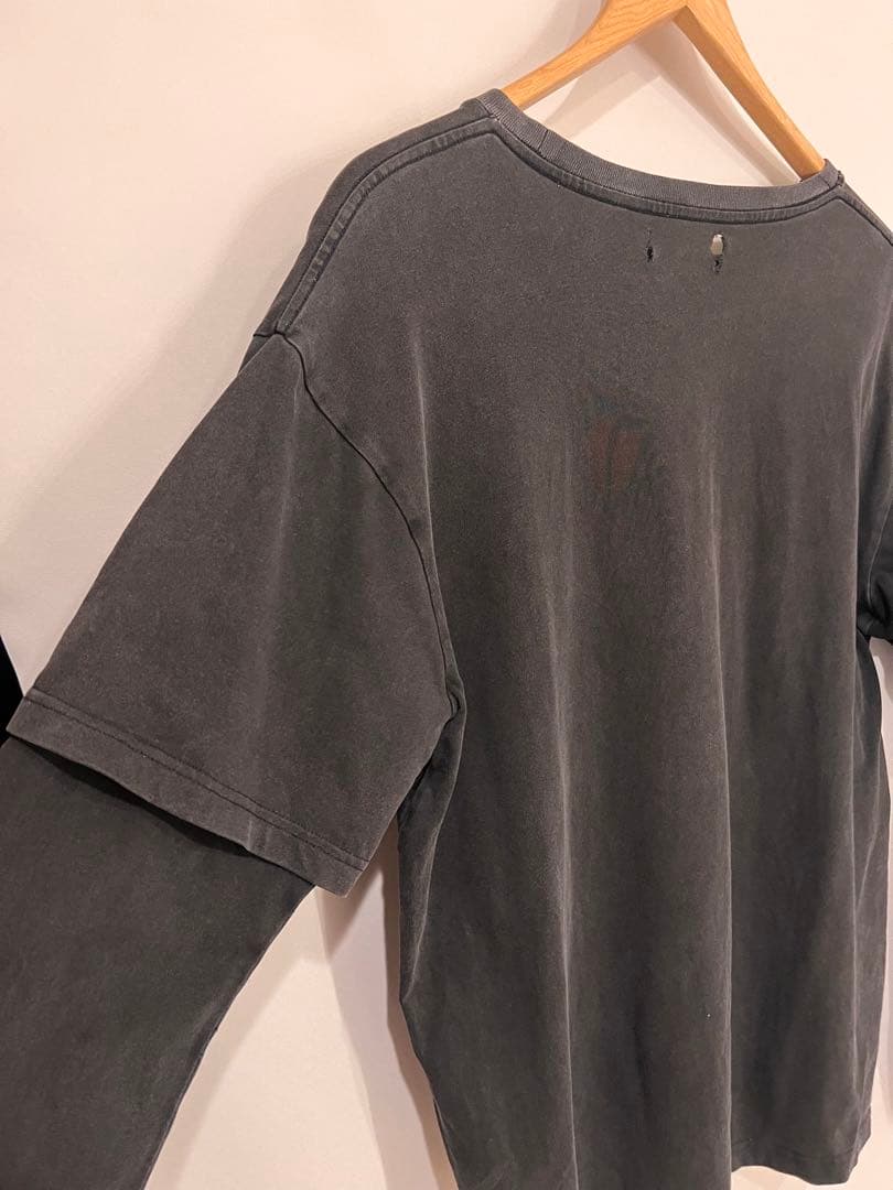 ★LAST NEST★ベロア調スタジャン Jesus layered tee M