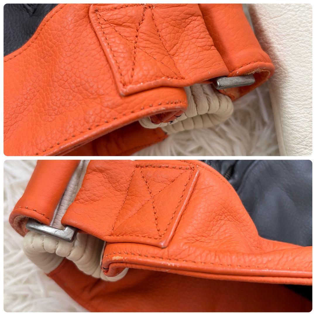 ハーレーダビッドソン シングル ライダースジャケット 革ジャン レディースL