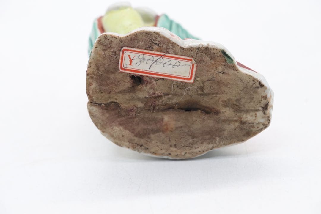 中国　清時代　粉彩　観音　送料込み1028