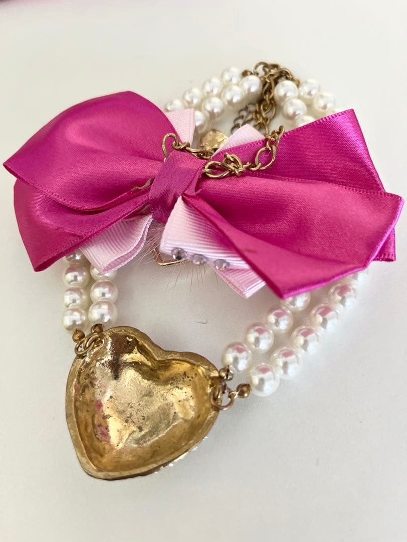 【未使用】MA✽RS マーズ ピンク ミンク ブーツアンクレット　バックチャーム