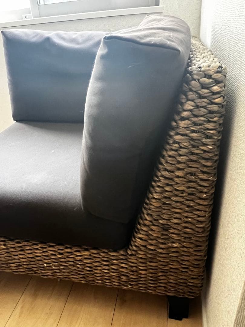 a.flat ラン・コンパクトソファ ウォーターヒヤシンス ソファ2脚セット①