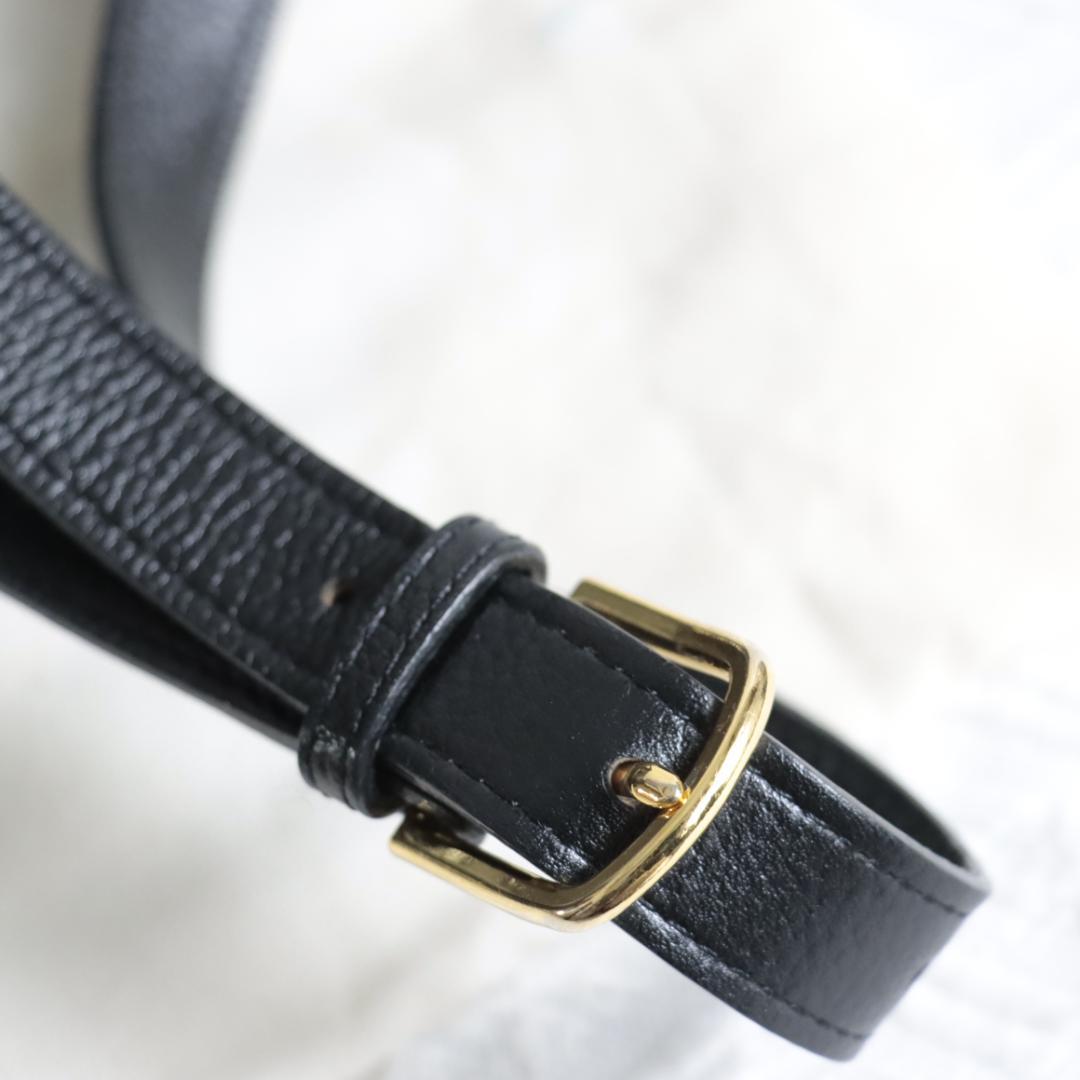 【専用】イヴサンローラン　YSLレザーショルダーバッグ　ブラック