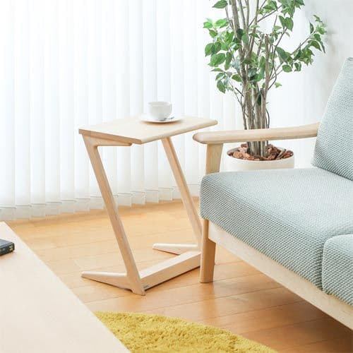 の*り様 飛騨家具 イバタインテリア STサイドテーブル 45 ウォールナット