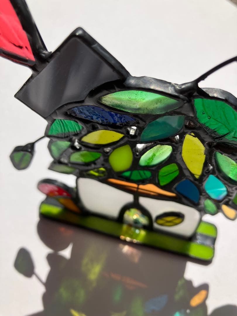 ステンドグラス　小さな街並みと四季の訪れ　計4件