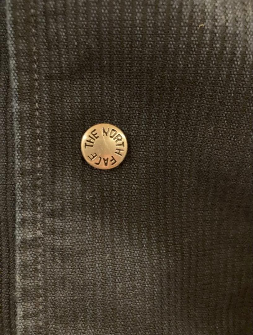 ノースフェイス パープル　ピケデニムカバーオール