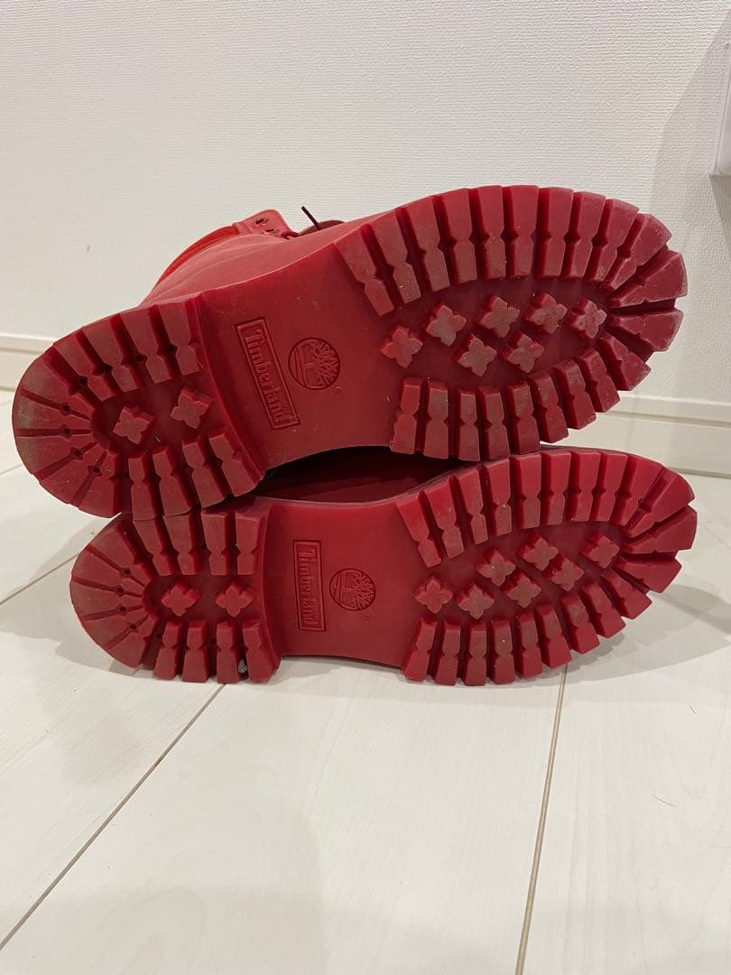 Timberland レッド ハイカットブーツ