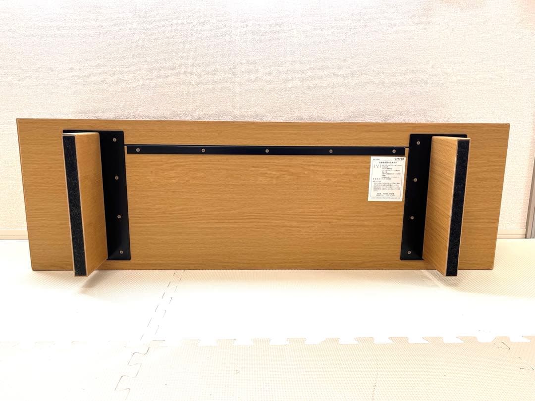 無印良品　オーク材　AVラック　薄型　引戸 110cm