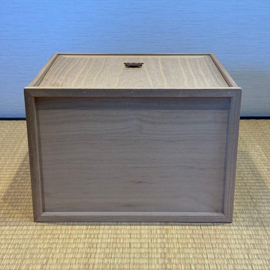 指物師 萩井一丘 作 桐器局 共箱 美品 未使用 茶道具