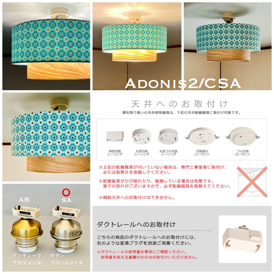 天井照明 シーリングライト Adonis2/C E26 LED 北欧 インテリア