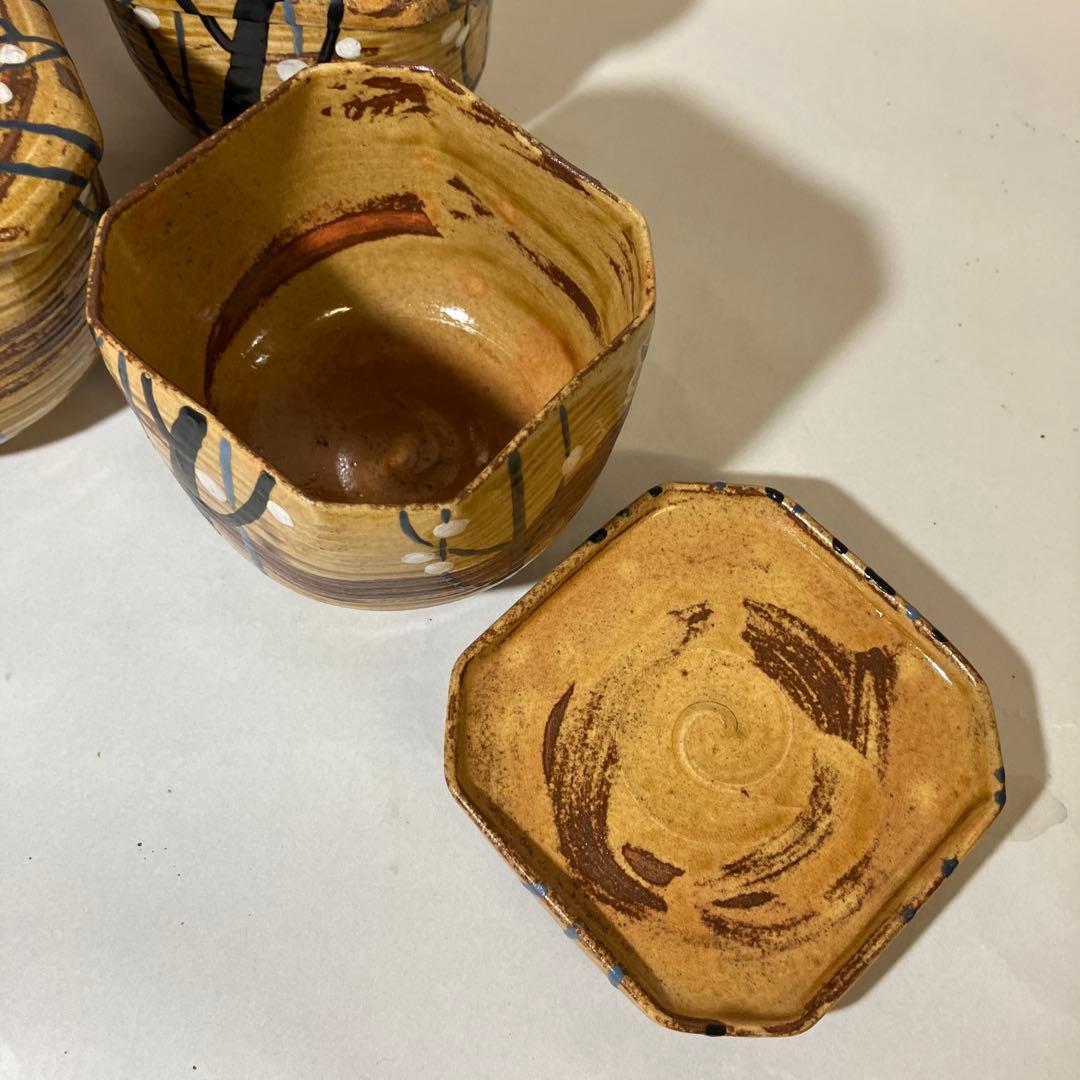 骨董蒸物盌（むしものわん）３客　京焼の名工「初代　宮永東山」作か？