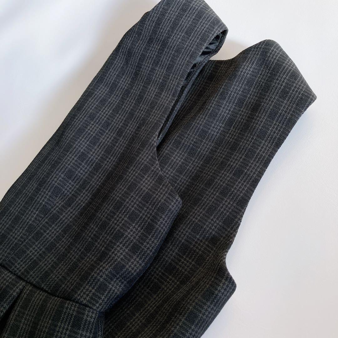 130size ホワイト×チェック セレモニー 入学 卒園 フォーマル 式典