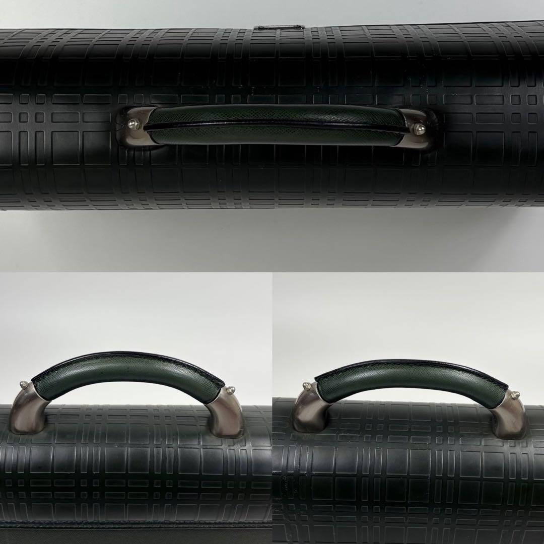 ✨美品✨希少 BURBERRY サフィアーノ ダレスバッグ ビジネスバッグ 緑
