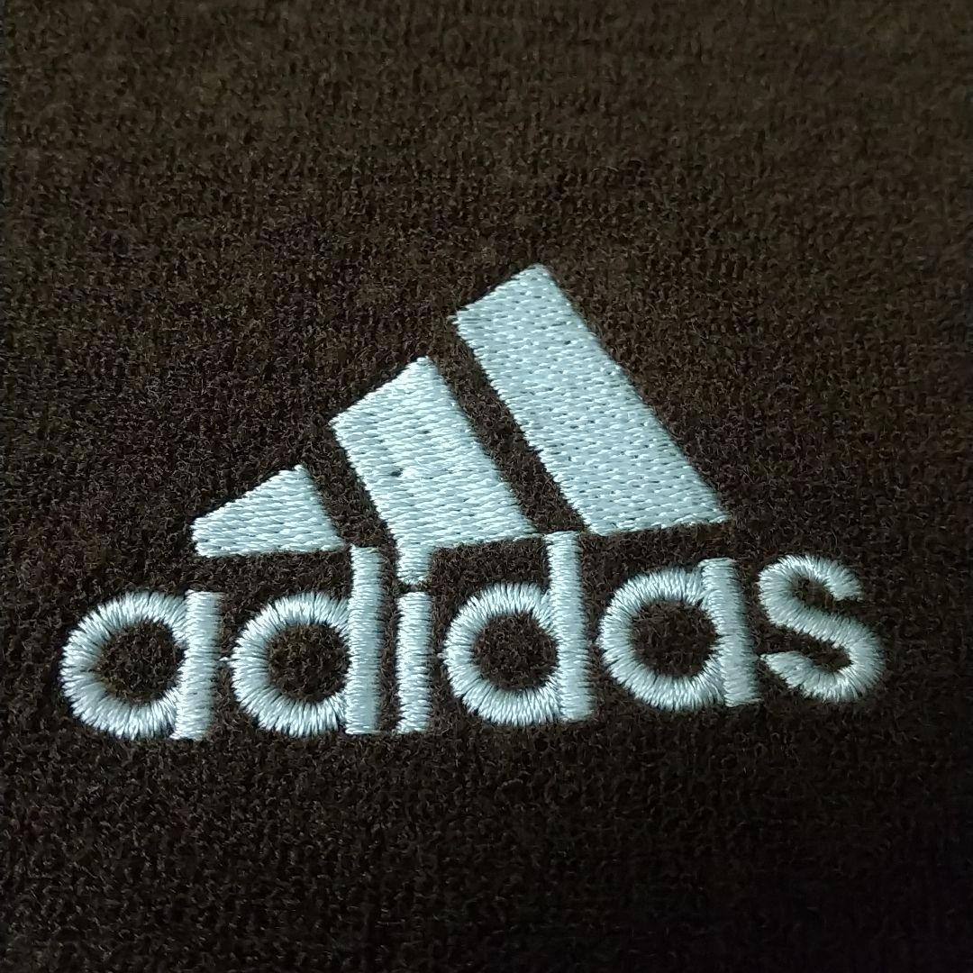 希少☆90s デサント製 アディダス 刺繍 パイル地 襟付 トラックジャケット