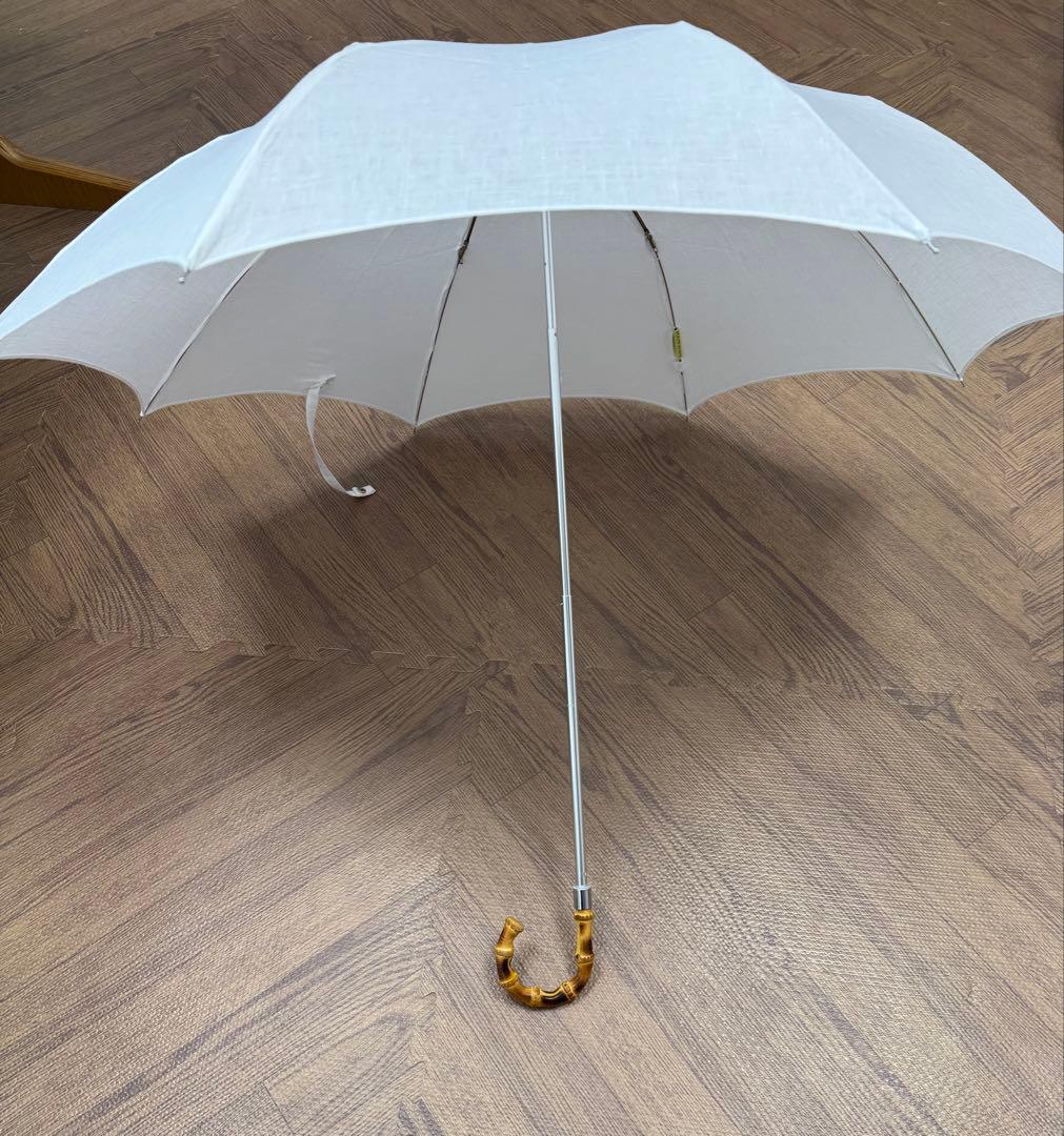 【2025年新品・未使用・タグ付】 ハンウェイ　日傘　麻100% UV カット
