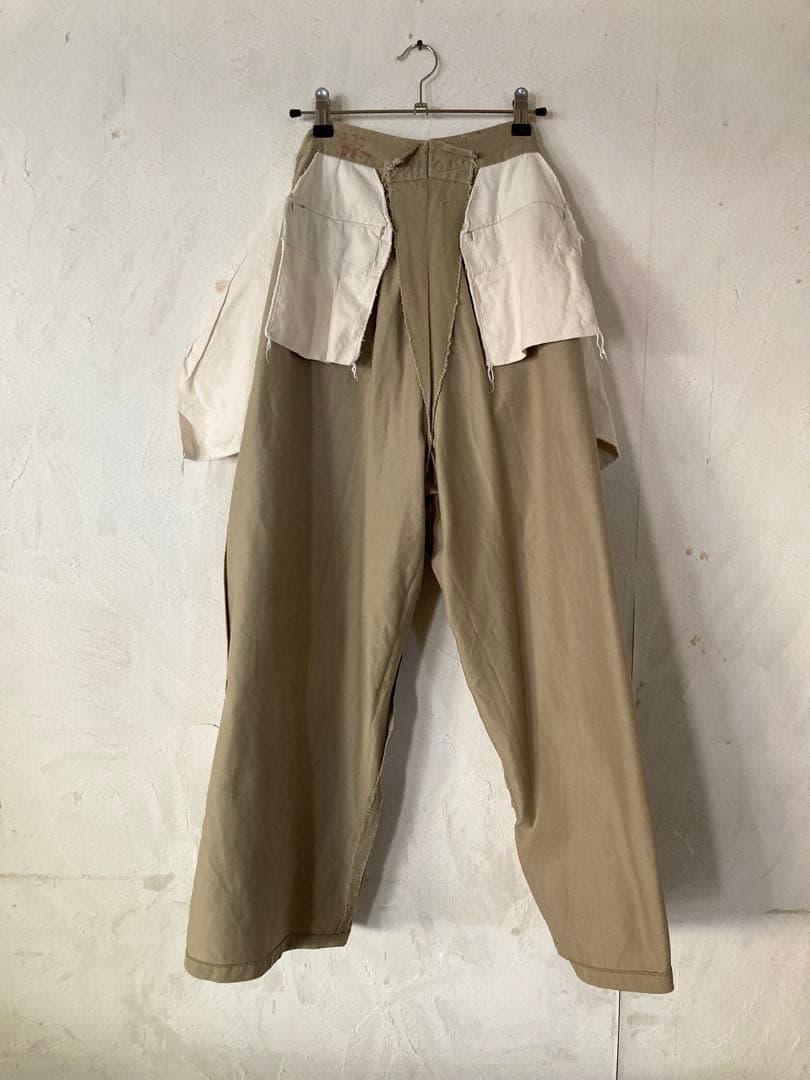 オリジナル☆m-45❗️usarmy chinoチノパン.ボタンフライ.フラップ付