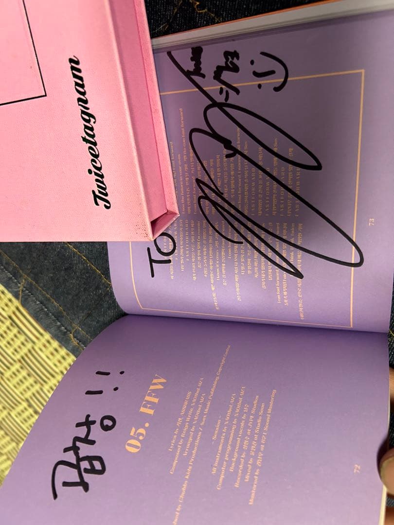 TWICE Twicetagram 直筆サイン入りCDアルバム