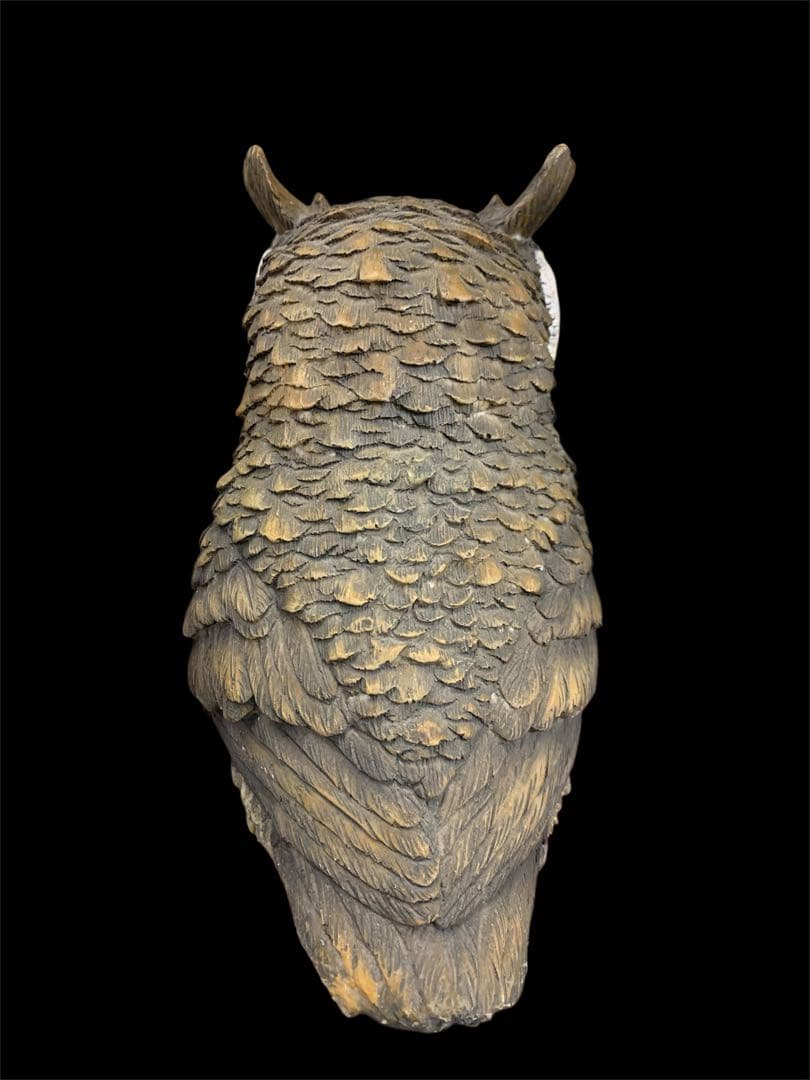 ふくろう型 ステンドグラス風ランプ モザイクランプ