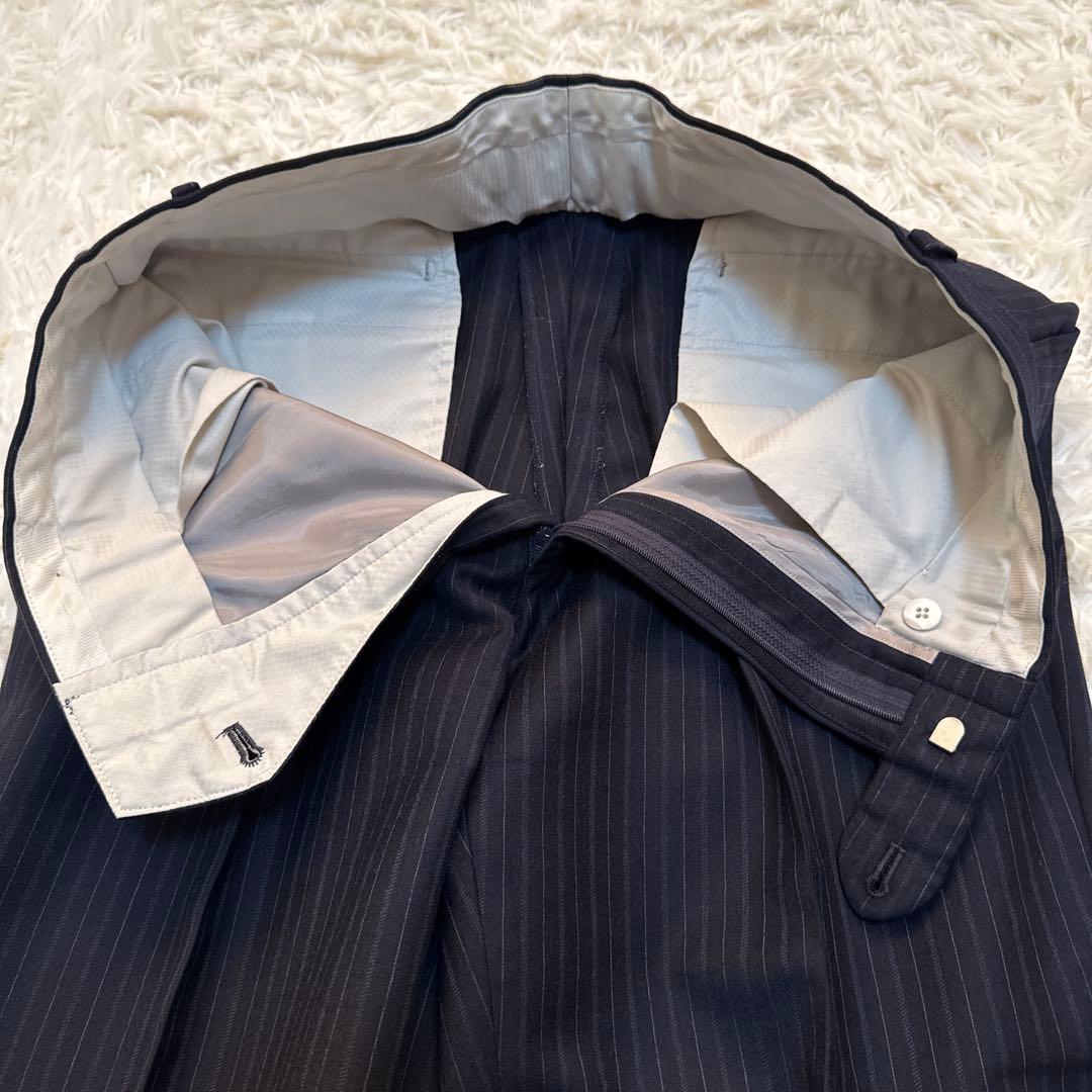 【美品】バーバリーロンドン ダブル スーツセットアップ ストライプ　A6