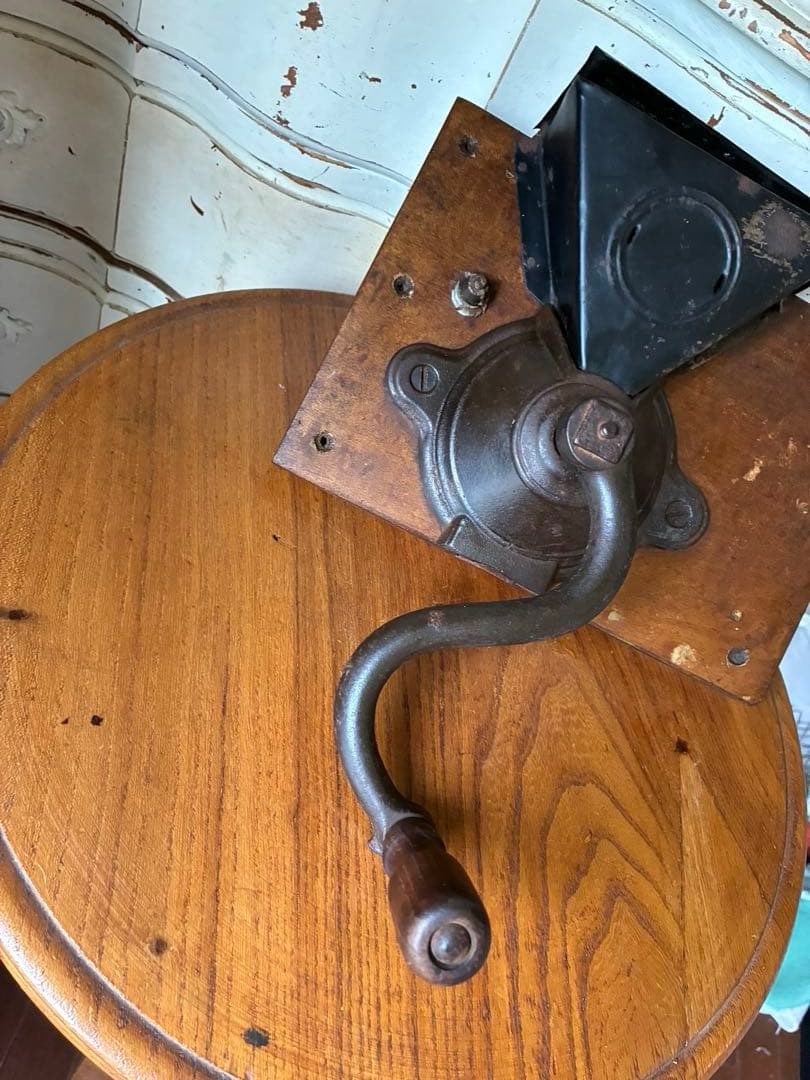 フランス　アンティーク コーヒー　ハーブ　ミル　グラインダー 1800年代　英国