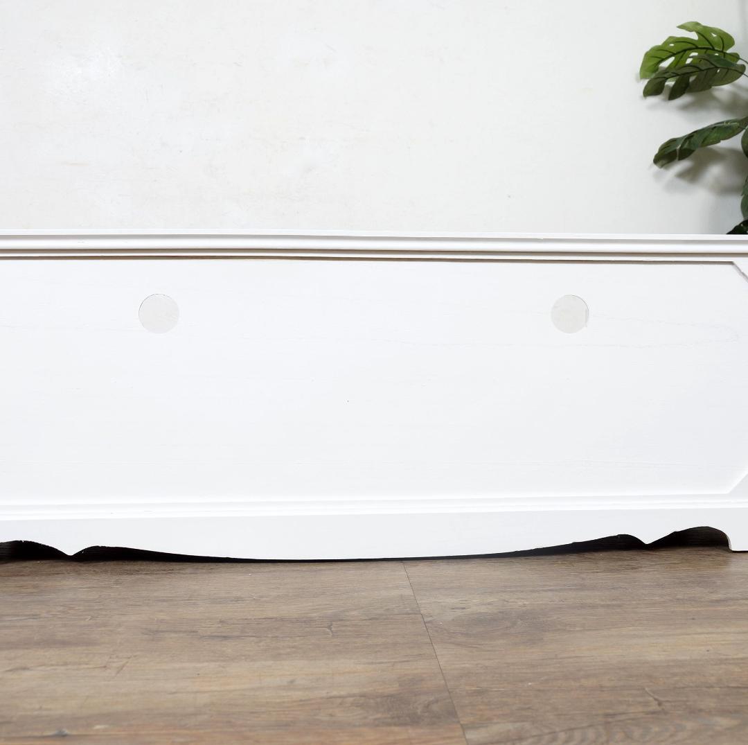 完成品　テレビボード　テレビ台　クリスタル風取っ手 ワイド110cm