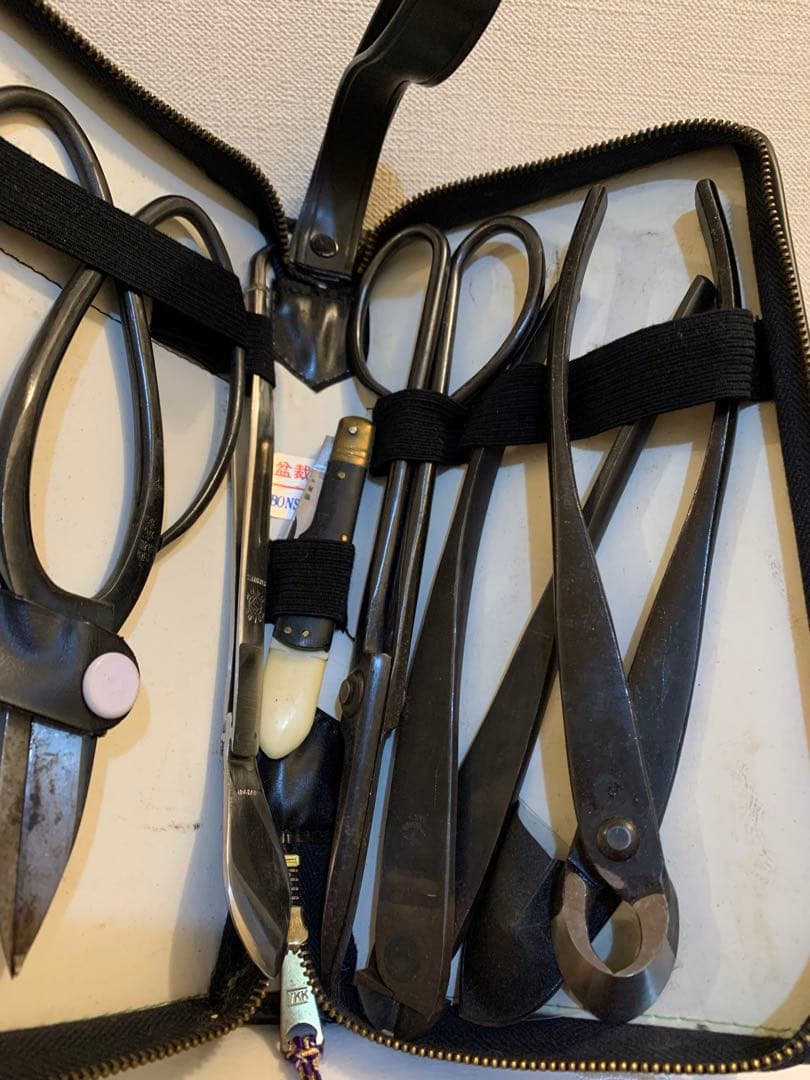 高級盆栽道具セット　6種類　ケース付き！　中古