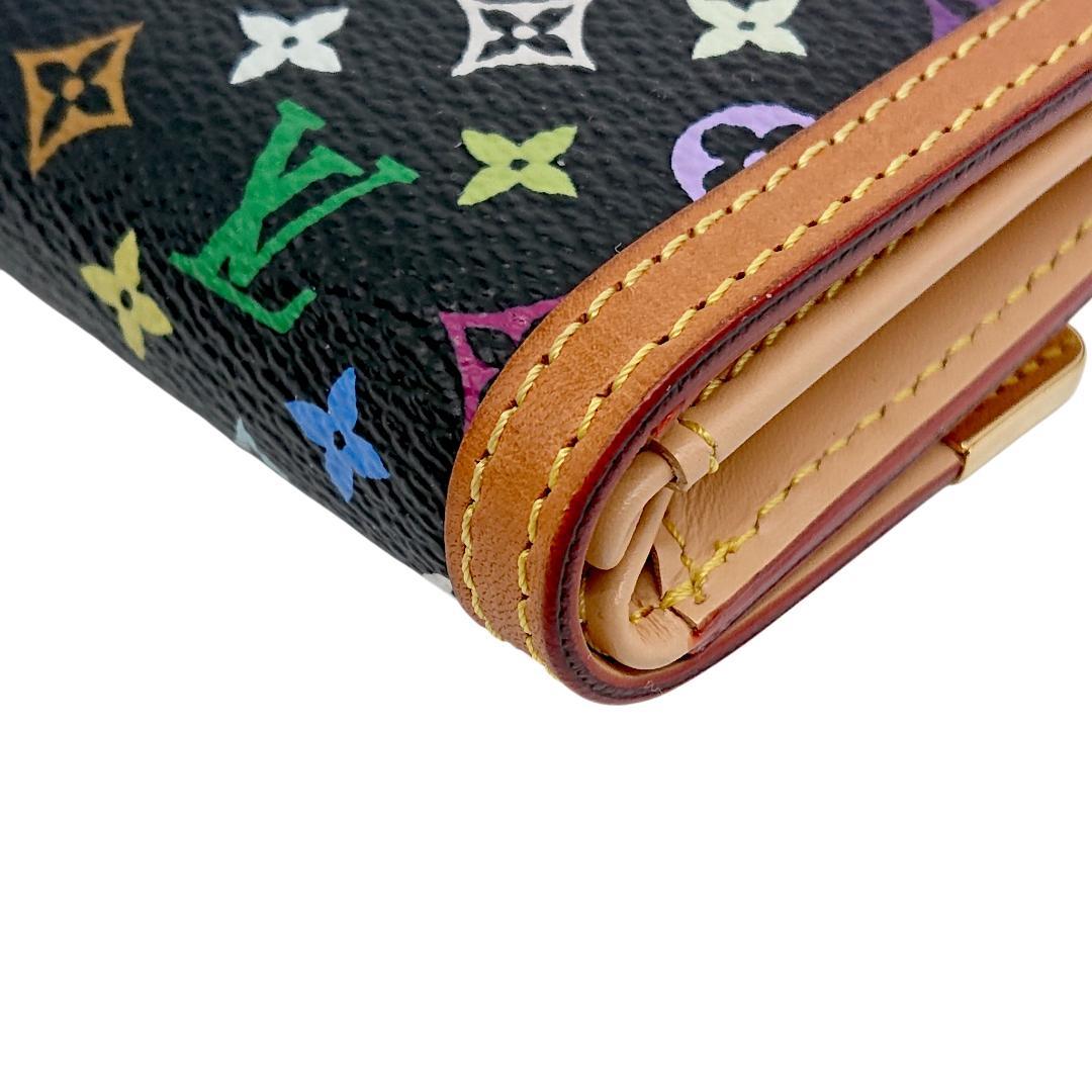 【美品】ルイヴィトン モノグラム・マルチカラー ポルトモネ プラ ケース