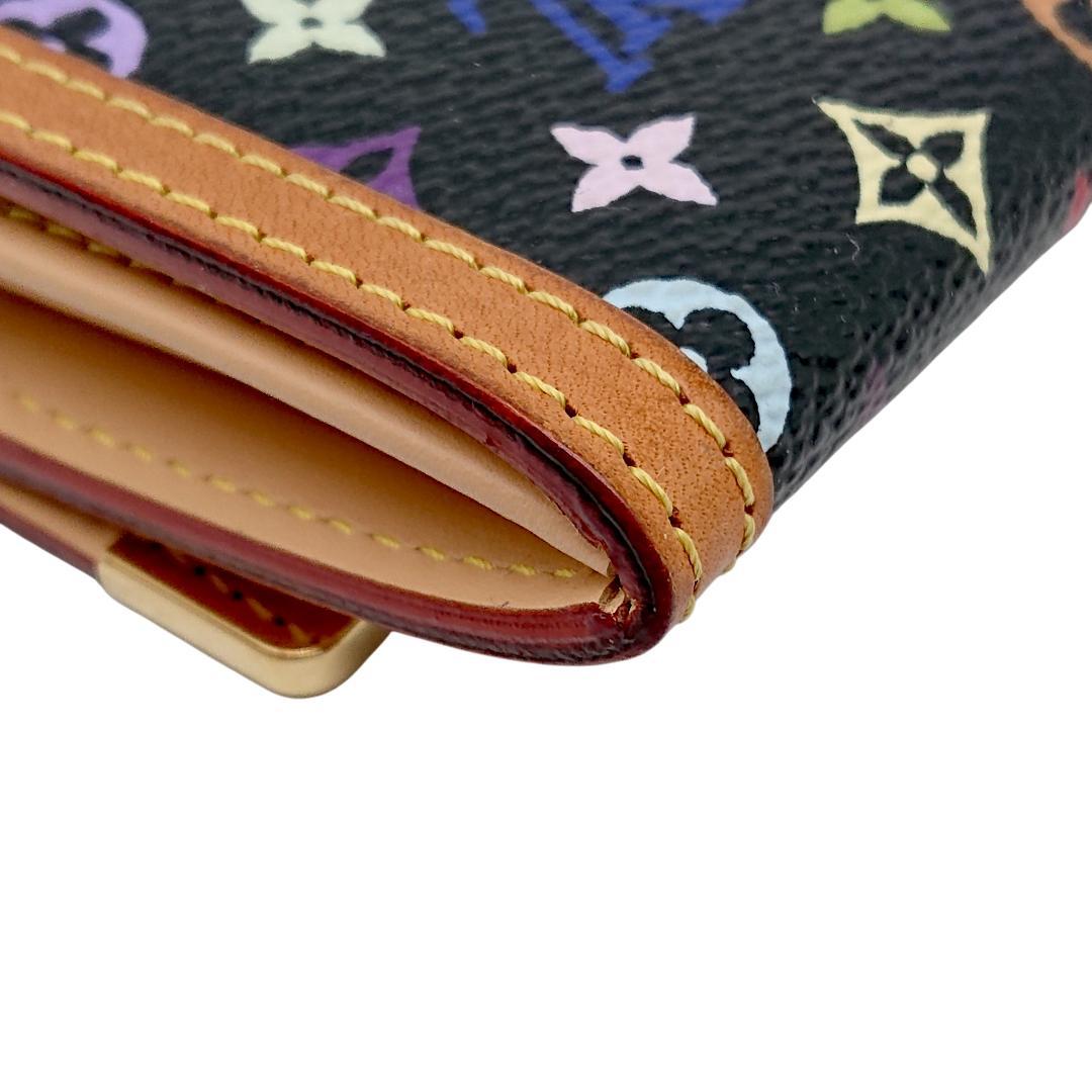 【美品】ルイヴィトン モノグラム・マルチカラー ポルトモネ プラ ケース