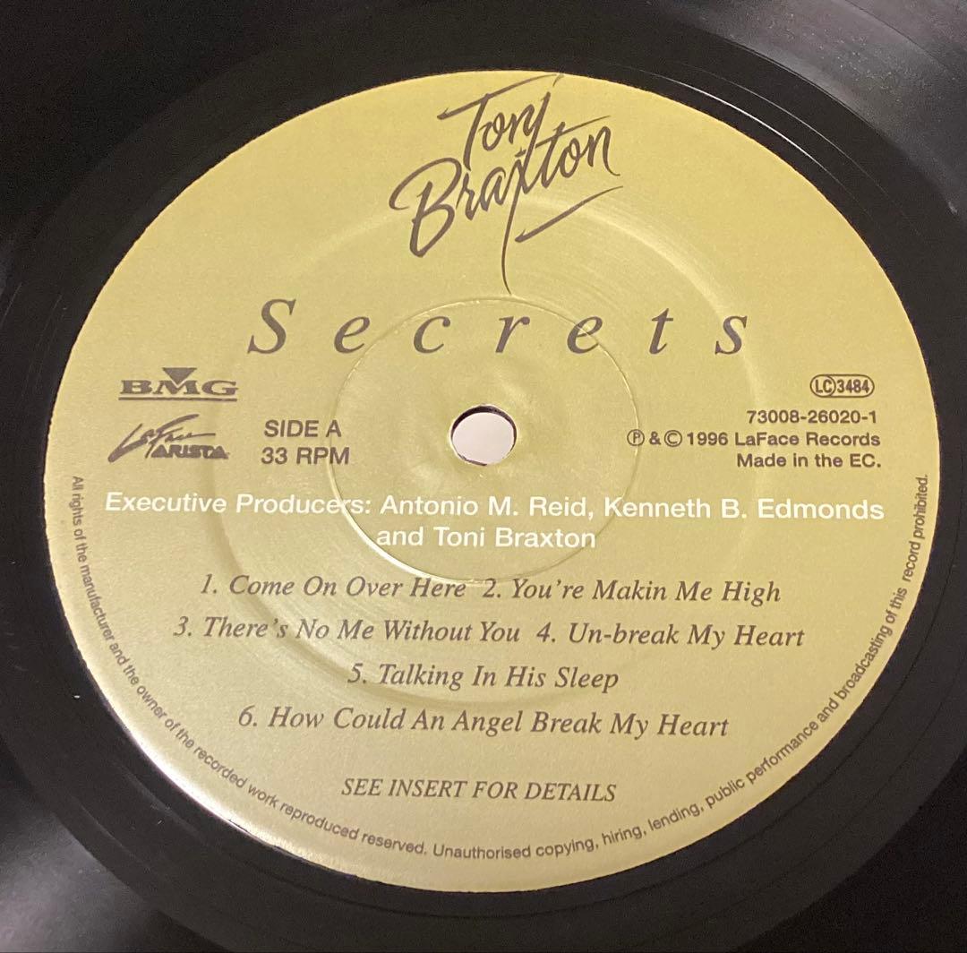 (USED)Toni Braxton Secrets 1996年オリジナル LP