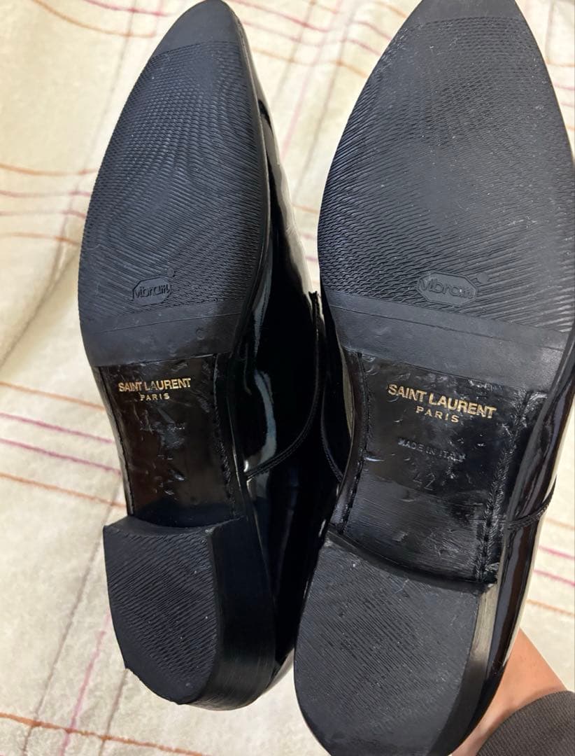 SAINT LAURENT PARIS\"パテントレザーダービーシューズ\"