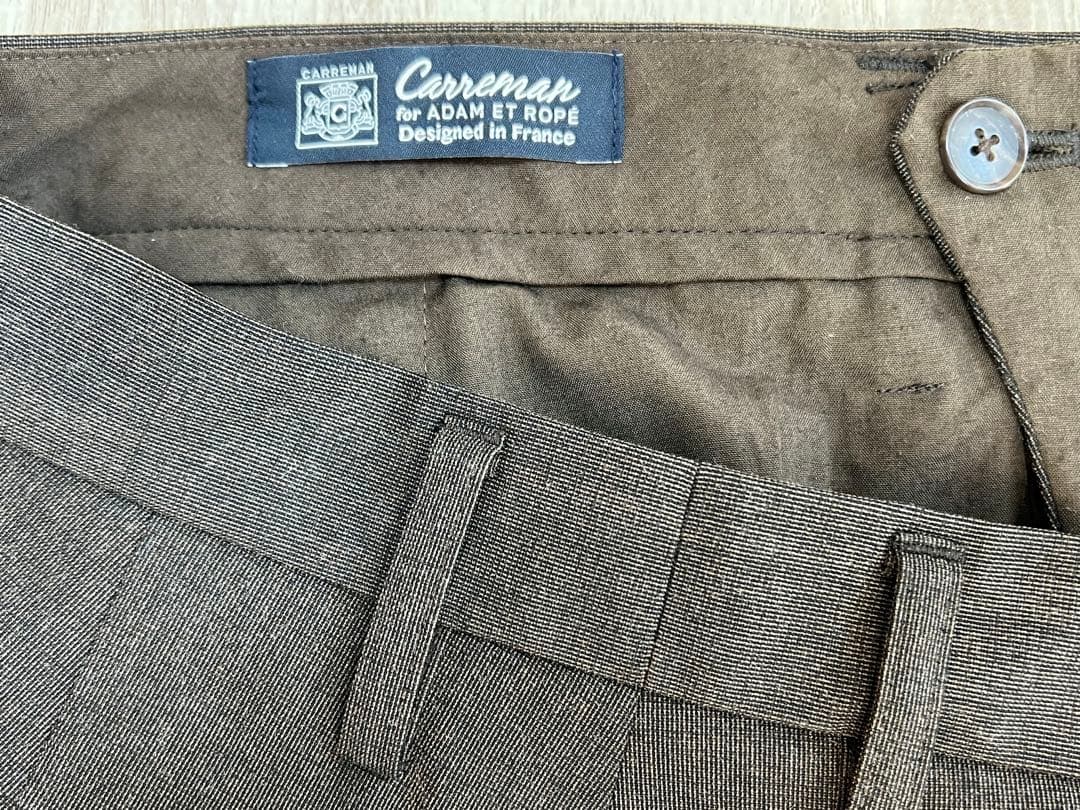 ADAM ET ROPE' アダムエロペ 伸縮素材ノーカラー セットアップスーツ