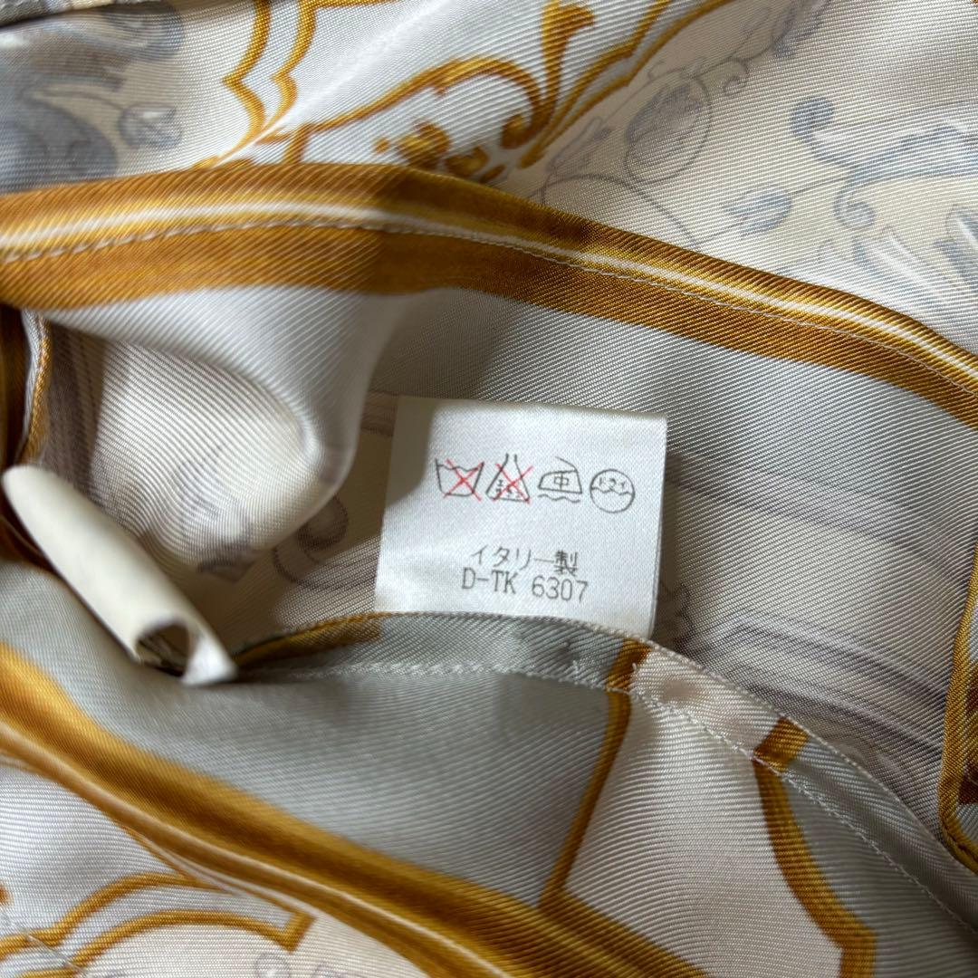 エトロ　ヴィンテージ　シルク　ジャケット　総柄　クリーニング済み　イタリア製