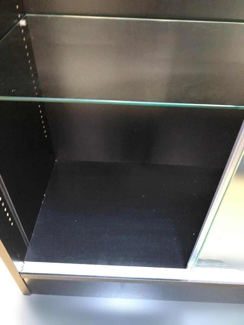 送料無料 JAJAN　コレクション ガラスショーケース 鍵付き 黒 251106