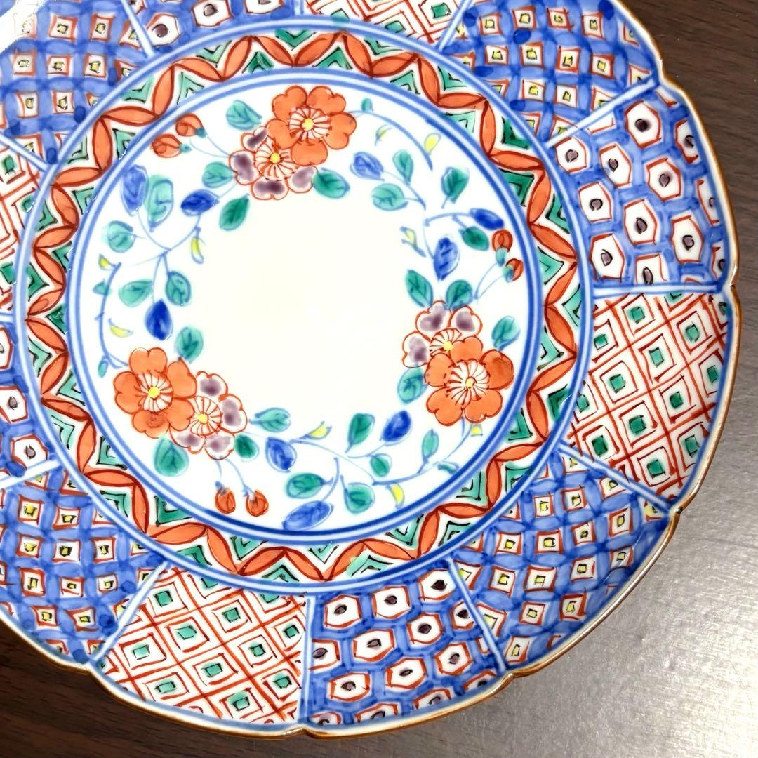 未使用保管✨京焼 清水焼 高野 昭阿弥 色絵桜間取小紋 5.2号皿 １枚✨桜 花