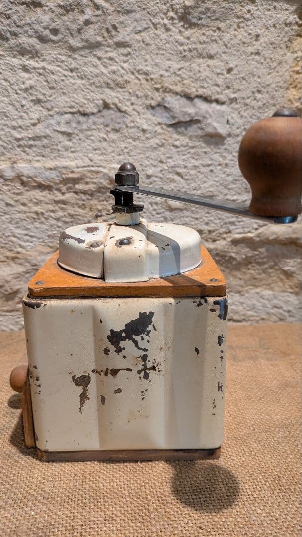 【実働品】【オーバーホール済】フランスアンティーク　プジョー　メタルコーヒーミル
