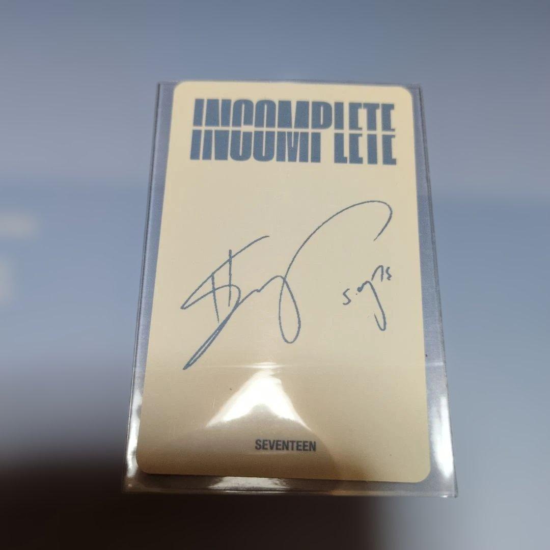 SEVENTEEN INCOMPLETE フォトカードセット